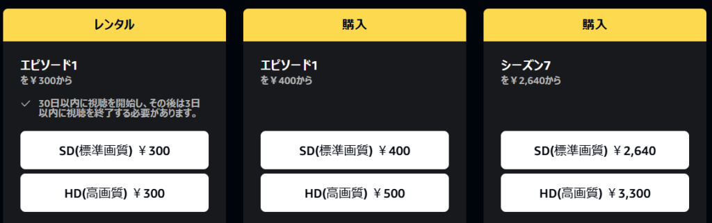 Amazonで「SWAT」シーズン7を視聴するときの料金