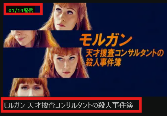 「モルガン 天才捜査コンサルタントの殺人事件簿」シーズン4がHuluで2026/1/14配信開始